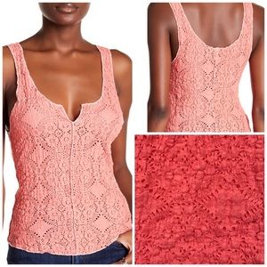 New Free People Lace Camisole Size XS Color: Coral